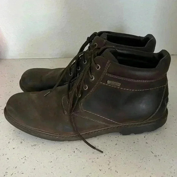 Rockport Men's Storm Surge Plain Toe Brown Boot in Men’s Size 12 - Picture 3 of 16
